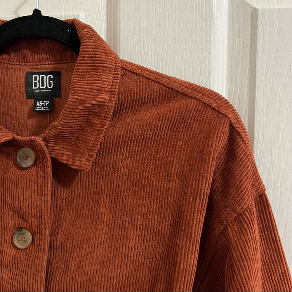 BDG Corduroy Urban Outfitters Burgundy Shirt Jacket